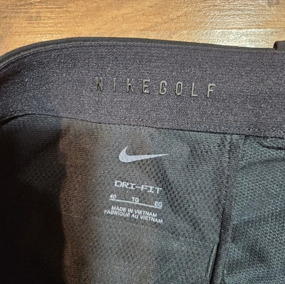 Nike Golf Dri-FIT Shorts Men’s Size 40 Black Flat Front Lightweight Performance - Picture 2 of 8